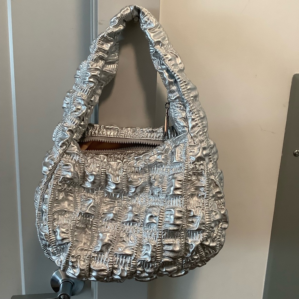 Jason Wu Fay Bubble Baguette Shoulder Silver Handbag